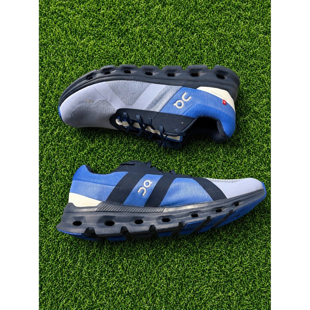 On Running Cloudrunner Mens 13 Running Shoes Blue Grey 46.98238 Low Top Sneakers